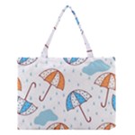 Rain Umbrella Pattern Water Medium Tote Bag