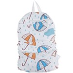 Rain Umbrella Pattern Water Foldable Lightweight Backpack