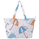 Rain Umbrella Pattern Water Full Print Shoulder Bag