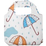 Rain Umbrella Pattern Water Foldable Grocery Recycle Bag