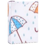 Rain Umbrella Pattern Water Playing Cards Single Design (Rectangle) with Custom Box
