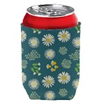 Drawing Flowers Meadow White Can Holder