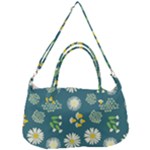 Drawing Flowers Meadow White Removable Strap Handbag