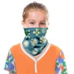 Drawing Flowers Meadow White Face Covering Bandana (Kids)