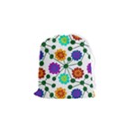Bloom Plant Flowering Pattern Drawstring Pouch (Small)