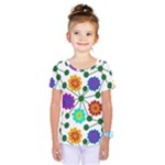 Bloom Plant Flowering Pattern Kids  One Piece T-Shirt