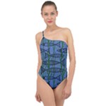 Fish Pike Pond Lake River Animal Classic One Shoulder Swimsuit