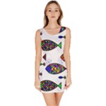 Fish Abstract Colorful Bodycon Dress