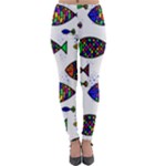 Fish Abstract Colorful Lightweight Velour Leggings