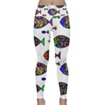 Fish Abstract Colorful Lightweight Velour Classic Yoga Leggings