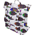 Fish Abstract Colorful Buckle Up Backpack