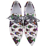 Fish Abstract Colorful Pointed Oxford Shoes