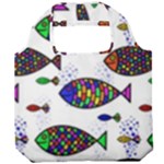 Fish Abstract Colorful Foldable Grocery Recycle Bag