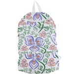 Bloom Nature Plant Pattern Foldable Lightweight Backpack