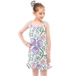 Bloom Nature Plant Pattern Kids  Overall Dress