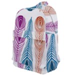 Pen Peacock Colors Colored Pattern Classic Backpack