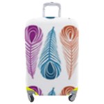 Pen Peacock Colors Colored Pattern Luggage Cover (Medium)