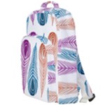 Pen Peacock Colors Colored Pattern Double Compartment Backpack