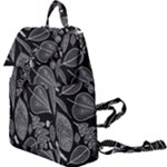 Leaves Flora Black White Nature Buckle Everyday Backpack