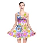 Bloom Flora Pattern Printing Reversible Skater Dress