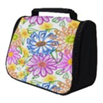 Bloom Flora Pattern Printing Full Print Travel Pouch (Small)