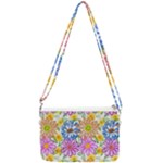 Bloom Flora Pattern Printing Double Gusset Crossbody Bag