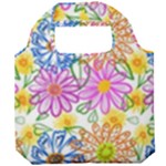 Bloom Flora Pattern Printing Foldable Grocery Recycle Bag