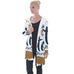 Iftar-party-t-w-01 Longline Hooded Cardigan