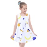 Pattern-fruit-apples-green Kids  Summer Dress