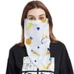 Pattern-fruit-apples-green Face Covering Bandana (Triangle)