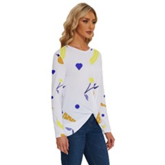Long Sleeve Crew Neck Pullover Top 