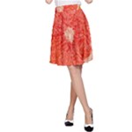 Grapefruit-fruit-background-food A-Line Skirt