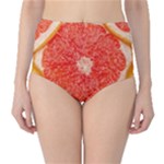 Grapefruit-fruit-background-food Classic High-Waist Bikini Bottoms