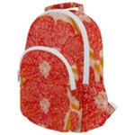 Grapefruit-fruit-background-food Rounded Multi Pocket Backpack