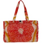 Grapefruit-fruit-background-food Canvas Work Bag