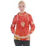 Grapefruit-fruit-background-food Women s Hooded Pullover