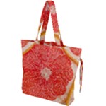 Grapefruit-fruit-background-food Drawstring Tote Bag