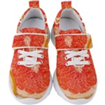 Grapefruit-fruit-background-food Kids  Velcro Strap Shoes