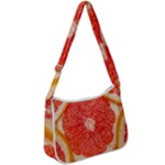 Grapefruit-fruit-background-food Zip Up Shoulder Bag