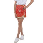 Grapefruit-fruit-background-food Kids  Tennis Skirt