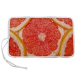 Grapefruit-fruit-background-food Pen Storage Case (L)