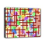 Pattern-repetition-bars-colors Canvas 10  x 8  (Stretched)