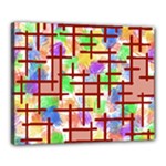 Pattern-repetition-bars-colors Canvas 20  x 16  (Stretched)