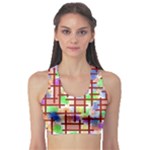 Pattern-repetition-bars-colors Fitness Sports Bra