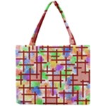 Pattern-repetition-bars-colors Mini Tote Bag