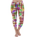 Pattern-repetition-bars-colors Capri Winter Leggings 