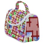 Pattern-repetition-bars-colors Satchel Handbag
