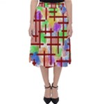 Pattern-repetition-bars-colors Classic Midi Skirt