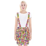 Pattern-repetition-bars-colors Braces Suspender Skirt