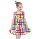 Pattern-repetition-bars-colors Kids  Summer Dress